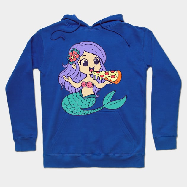 Pizza Mermaid Hoodie by DavesTees